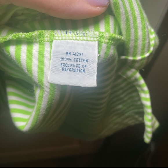 Polo Ralph Lauren Shirt Mens XXL Pima Cotton Green Striped Short Sleeve Polo - Picture 3 of 4